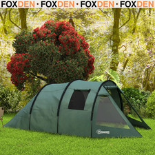 3 4 Man Tunnel Tent Green Air