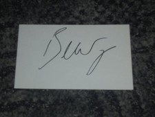 BEAR GRYLLS- SAS / ADVENTURER - WHITE CARD SIGNED -