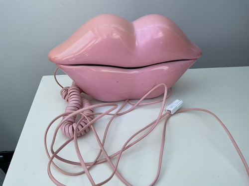 Pink lips shape - pink, landline