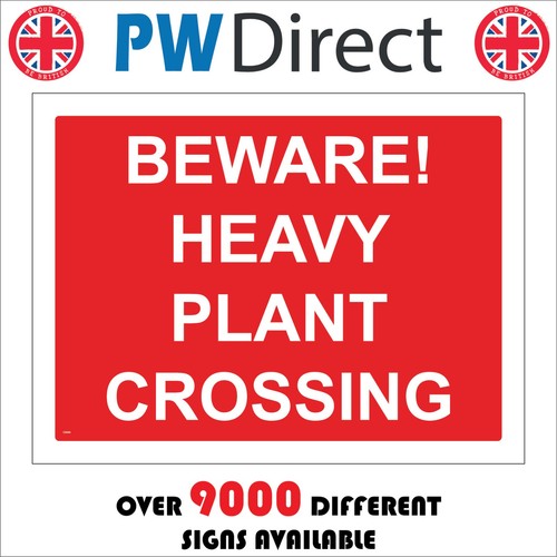 Sign beware heavy - sign,