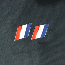 2x Chrome Netherlands Flag