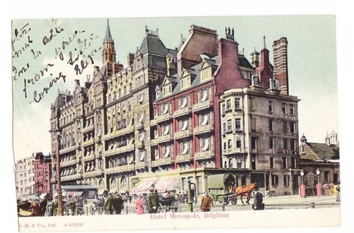 Antique postcard hotel - antique,