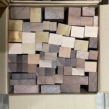 Mixture of Solid Timber Wood Off Cuts 1 Box of timber for Woodworking craft