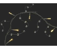 Silver Beaded Garland Fairy Lights Habitat Bea 32 LED Christmas Xmas - New