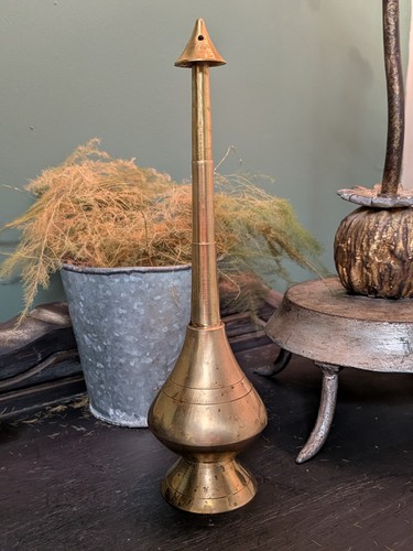 Vintage brass gulabdan - brass,