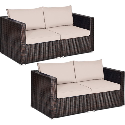Costway 4pcs patio rattan - costway,