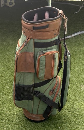 Vintage green material brown - green,