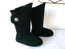 EMU Australia "Hakea HI" Waterproof  Black Sheepskin Boots Size 5  UK EXCELLENT