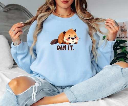 Dam womens sweatshirt puns - womens,