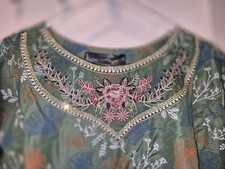 Green Embroiderd Two Piece