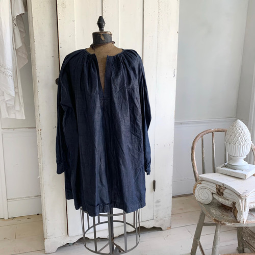 French antique men smock - french,