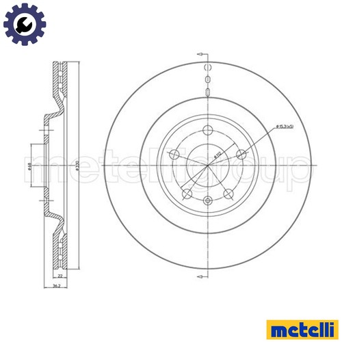 Brake disc 1315c for - 23-1315c,