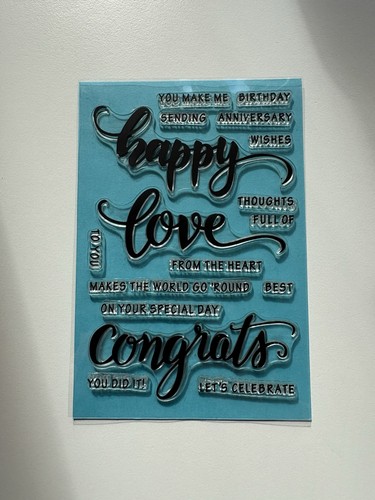Sentiments clear stamps for - clear,