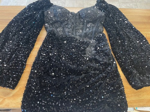 Womens velvet sequin corset - velvet,