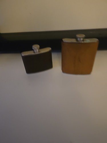 Vintage hip flask two - hip,