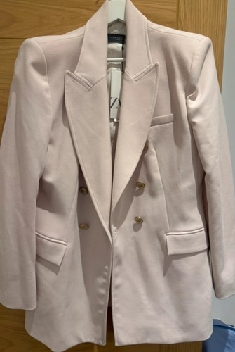 Zara pale pink blazer - zara, xl