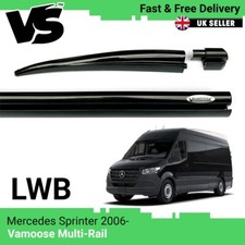 VAMOOSE MULTI AWNING RAIL LWB MERCEDES SPRINTER 2006- CAMPER VAN C-TRACK BLACK