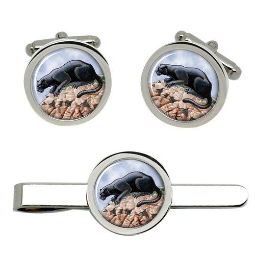 Panther cufflinks and - and, tie