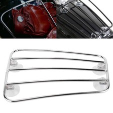 For Harley Cafe Racer Universal Motorcycle Suction Cup Fuel Gas Tank Parcel Rack