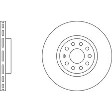 2x Brake Discs Vented For VW