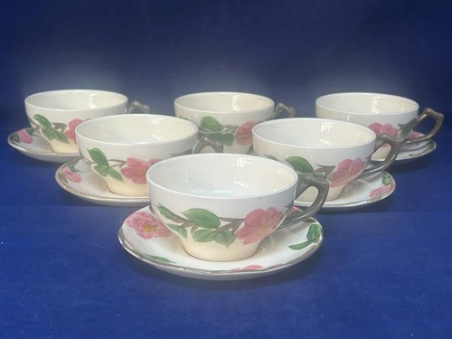 Franciscan desert rose teacups - rose,
