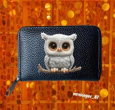 Cute Owl Print Single Zipper