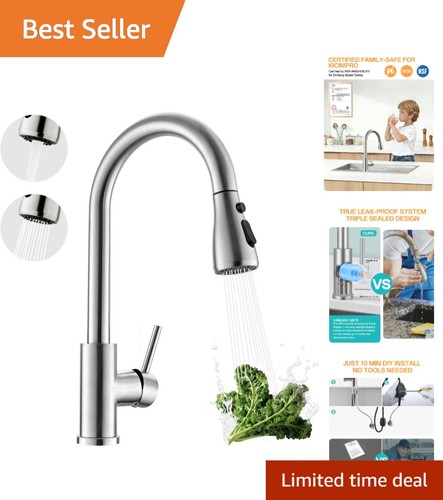 Kitchen faucet with pull - faucet, down