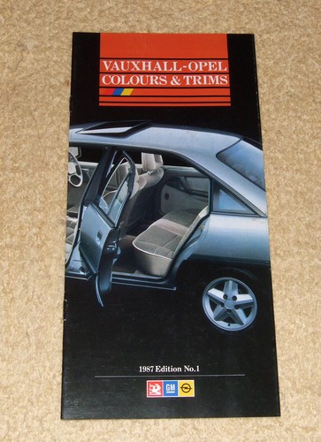 Vauxhall opel colours trims - vauxhall-opel, &