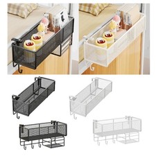 Storage Baskets for Bunk Beds Next to Shelves, Metal Organizer, Space Saving,