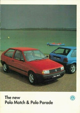 Volkswagen Polo Match & Parade Limited Editions 1994 UK Market Sales Brochure
