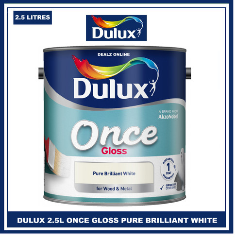 Dulux once gloss pure - gloss,