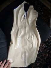 White Latex Libidex Dress Size Small