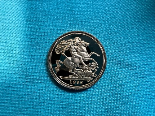 1996 gold proof half sovereign - gold,