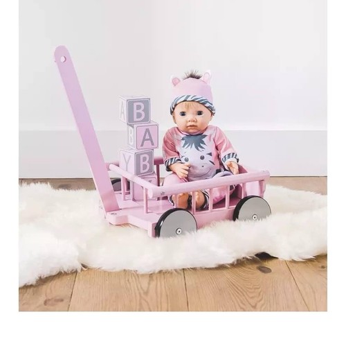Wooden wagon for kids - wooden,