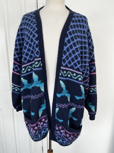 Vintage oversized cardigan - l,