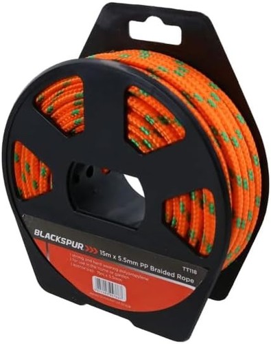 15m braided rope - 15m, reel