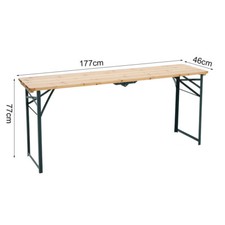 177CM Long Wooden Dining Table