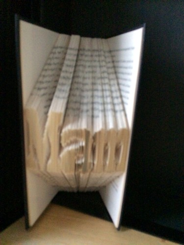 Book folding art pattern only - book,