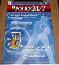 ARCADE ARTWORK POSTER - KONAMI POLICE 24/7 - INTERNET CHALLENGE 59.5cm X 42cm
