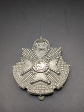 5th Battalion Cumberland Border Regiment Cap Badge. Antique British Army.