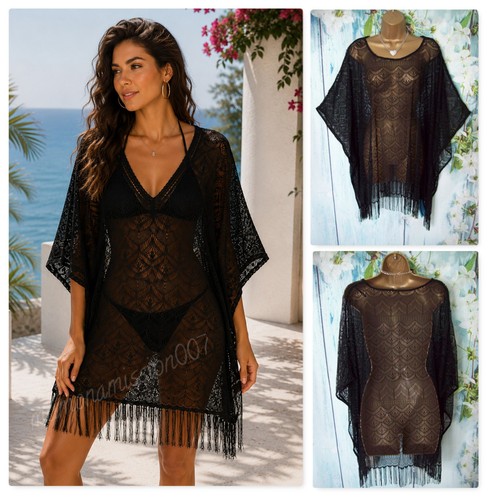 New black kaftan beach - black,