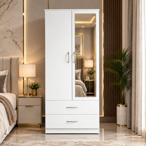 Modern wardrobe assembeld - wardrobe, 2