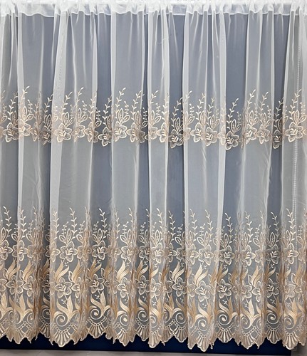 Vienna gold embroidered sheer - gold,