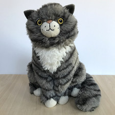 Mog the Cat Soft Toy Plush Grey Tabby 28cm Tall Sainsburys Christmas Advert 2015