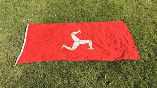 Vintage isle man flag 183cm - isle,