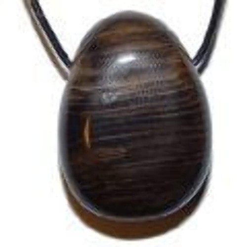Tiger iron drilled tumble - iron,