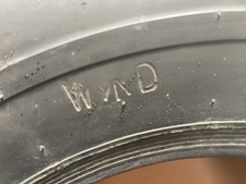 4 Original War Department Military Vehicle Staff Car 6.50 15 Firestone Tyres NOS