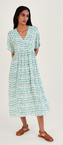 Monsoon white blue tie - white, dye