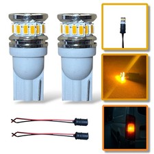 2 x Yellow amber 12v 24v