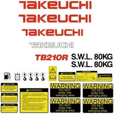 Takeuchi TB210R Decals Kit